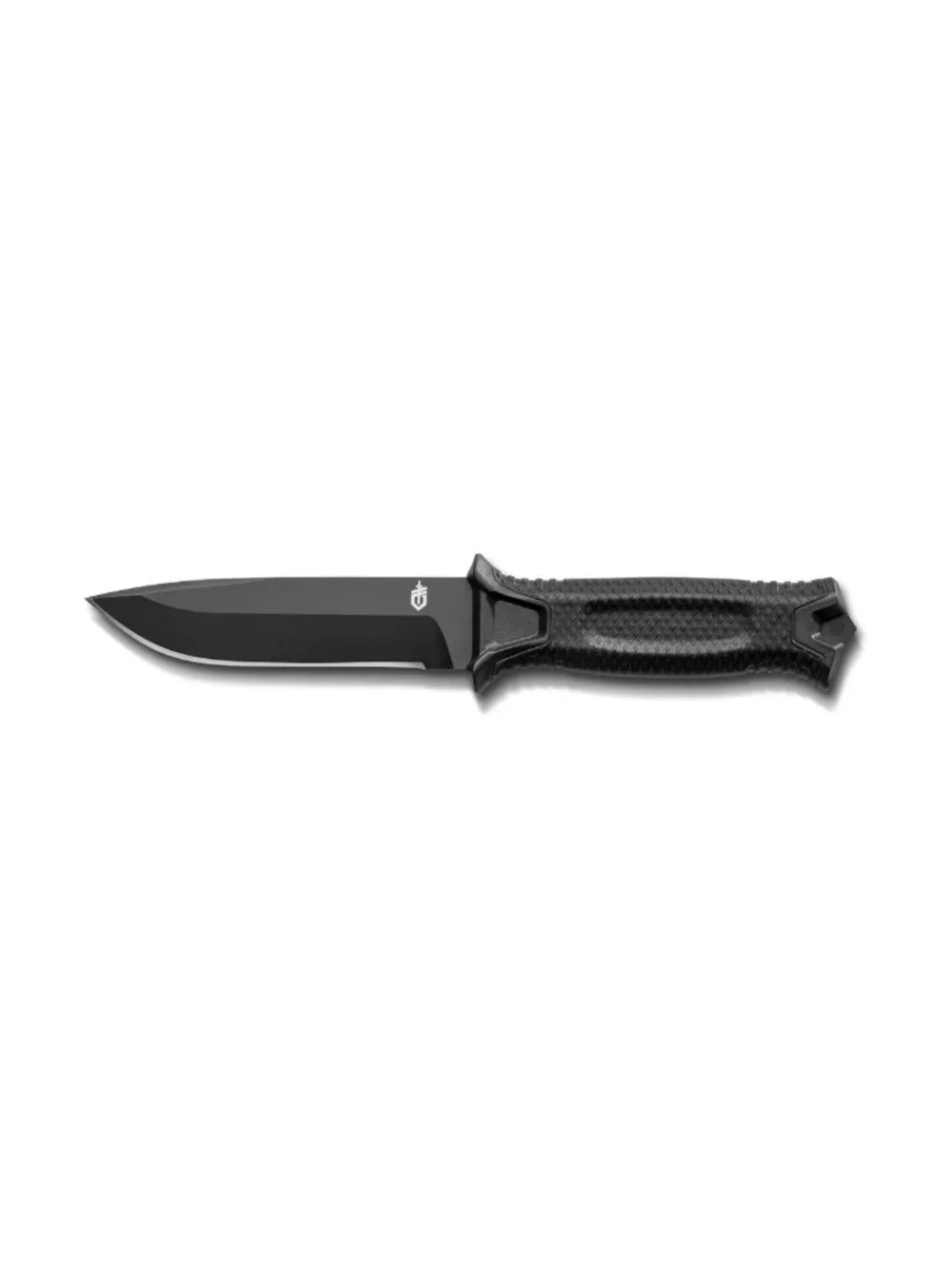 Gerber Gear Strong Arm - Fixed Blade,  Tang Knife - Black, Plain Edge pack  of 2